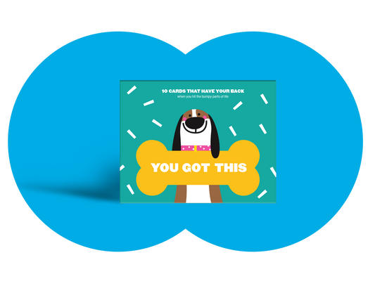 You Got This cards box front cover on a blue background